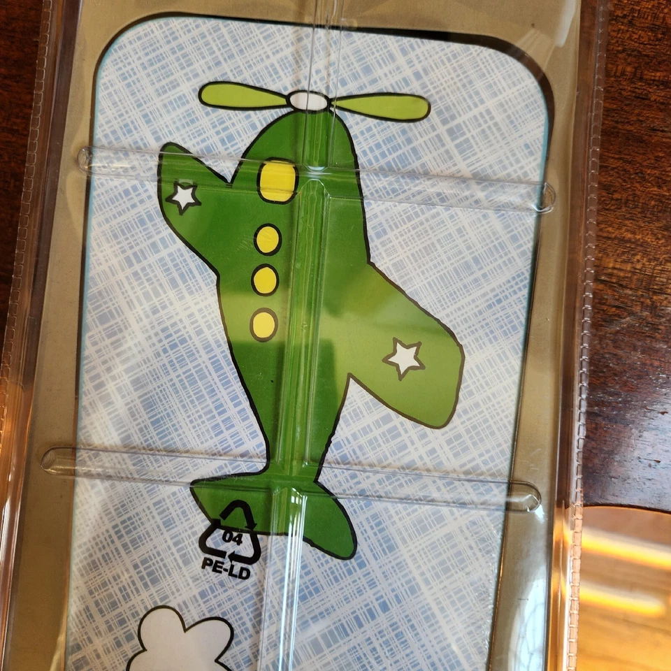 Hunter Airplane 4 Fan Blades for Kids Green Blue REVERSIBLE New - Image 4 of 4