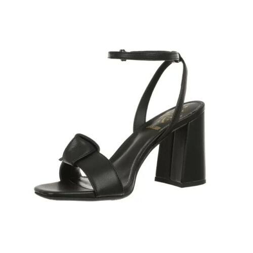 Sam & Libby Women's SIZE 10 Jordan Black Sandal Block High Heel Square Toe New - Picture 3 of 13