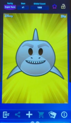 [DIGITAL] Topps Disney Collect Maui (Shark) Emoji S2 Gold Chrome LE /1000 - Afbeelding 1 van 1