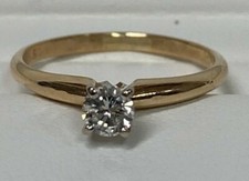 14 Kt yellow gold Engagement  Wedding Band