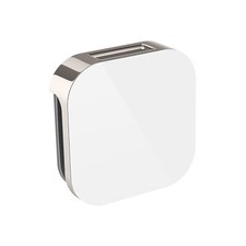 Mr Steam Aroma Glass 3 in. Steam Head in White Polished Nickel