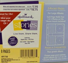 HALLMARK AR1738 STORIES LARGE ALBUM PAGES  8 Count  New in Wrap