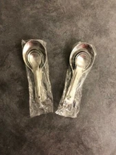 (2 Sets) of Classic 4 Stainless Steel Measuring Spoons 