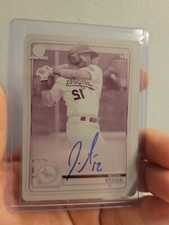 2020 Bowman Chrome Jacob Amaya  Printing Plate Auto 1/1 Rookie Prospect Magenta