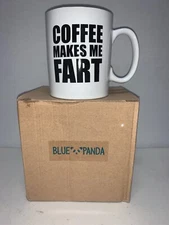 Coffee Makes Me Fart Poop  Funny Coffee Mug Cup  11 oz  Machine  Prank Joke
