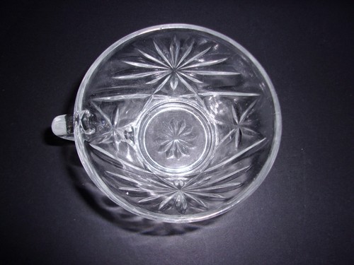 Set of 3 Punch Bowl Cups - Anchor Hocking - Prescut - Clear ~ Star of David #3 - Picture 6 of 6