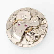 Vintage HOGA 17 Jewel Mechanical Men's Wristwatch Movement FHF 28 for Repair