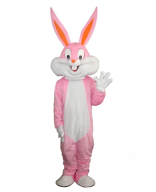 Disfraz de Conejo Mascota Dibujos Animados Traje Fiesta Juegos con disfraces Adulto Conjunto Vestido Foto 4 de 4