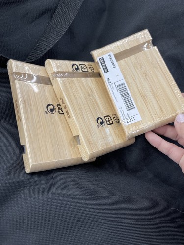 NEW! IKEA Bergenes Bamboo Holder for Mobile Phone Tablet iPhone Samsung 3 Lot G7 - 第 1/1 張圖片