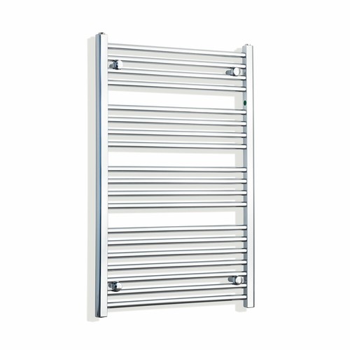 700mm Wide 1000mm High Designer Chrome Heated Towel Rail Radiator ...