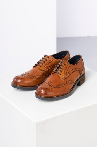 Rydale Brogue Lace Up Shoes Leather 