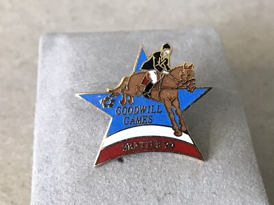 GOODWILL GAMES SEATTLE 90 Lapel Hat Tie pin
