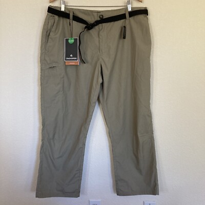 Craghoppers Kiwi Boulder Trousers 40 Short NWT Insect Prevention SolarShield