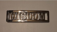 WISDOM Custom Personalized Name Belt Buckle -Put your name or word on Buckle