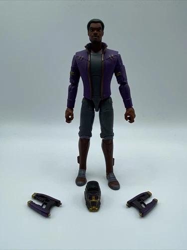 Figura de acción Hasbro Marvel Legends What If Wave TChalla Star Lord Watcher BAF