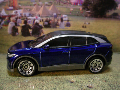2024 VOLKSWAGEN design VW ELECTRIC VEHICLE 4  dark blue Matchbox LOOSE