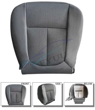 1 Pcs Gray Car Driver Side Bottom Replacement Seat Cover For 2011-2014 Ford F150
