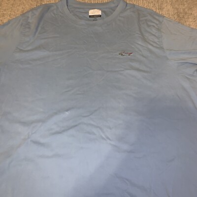 Men’s Greg Norman LIV Tour Golf Luxury Cotton Shark Pocket T-Shirt L 