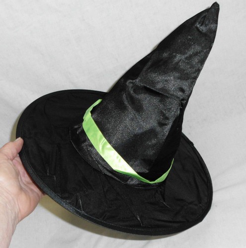 Witch Children Costume NIP Dress & Hat Black & Green Ribbon Polyester Jo-Ann Inc - Picture 26 of 46