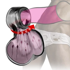 Silicone Ball Ring Scrotum Cage Ball Stretcher For Adult Men Time Delay Binding