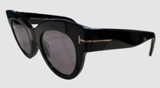  465 Tom Ford Women's Black Cat-Eye Sunglasses Shades Size 51-24-140