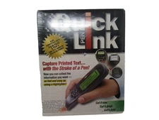 Wizcom's Quick Link Reader Pen & Case. Scans Print and Saves Data NIB