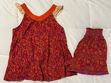 Matilda Jane Catch The Waves EUC Shorts and Top Girls Enchanted Garden Size 8