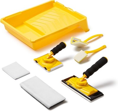Paint Edger Tool Kit, 9 Inch Paint Pad Set, 7 PCS Paint Edger with Trim,