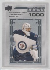 2022-23 Upper Deck Series 1 Population Count 1000 /1000 Connor Hellebuyck 15ok