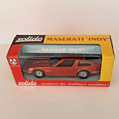 SOLIDO No. 185 vintage 1/43  Made in France MASERATI  ''INDY'' In Box