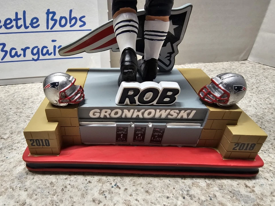 Bobblehead Rob Gronkowski New England Patriots NFL FOCO #'d a 1087 nuevo en caja Foto 3 de 4