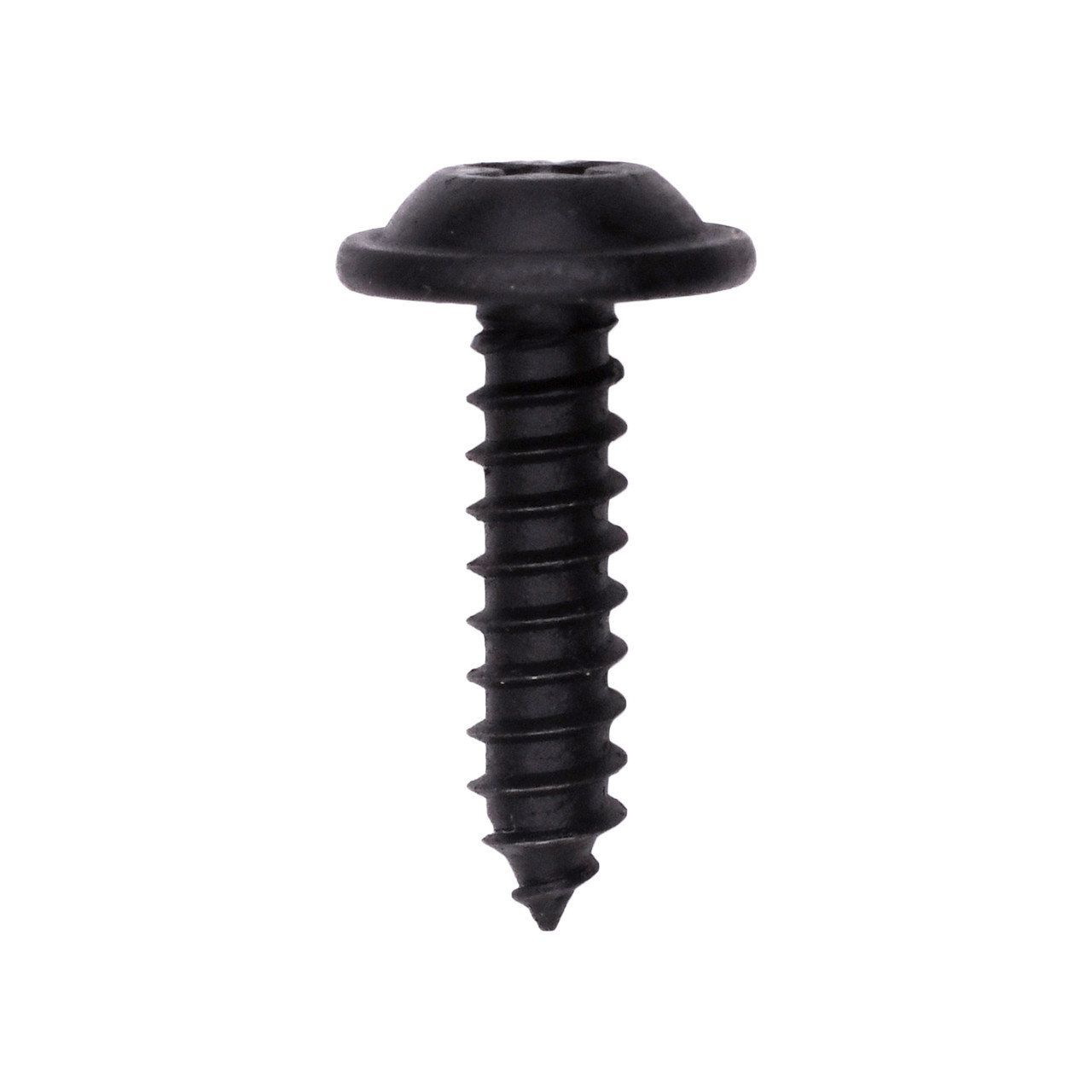 Auveco 17558, Phil Flat Wshr Hd Tap Screw 10 X 3/4 Black E Coat, Pack Size: 100