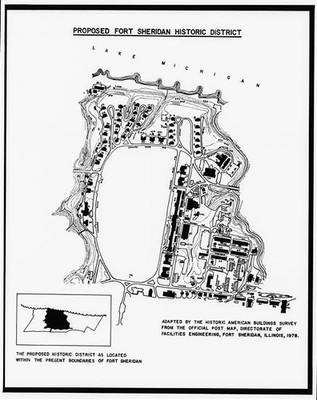 Fort Sheridan,Lake Michigan,Lake Forest,Lake County,Illinois,IL,HABS,14