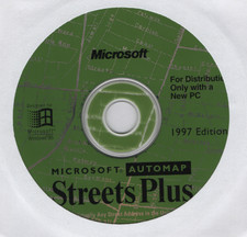 Microsoft Automap Streets Plus 997 Edition Windows PC CD-ROM