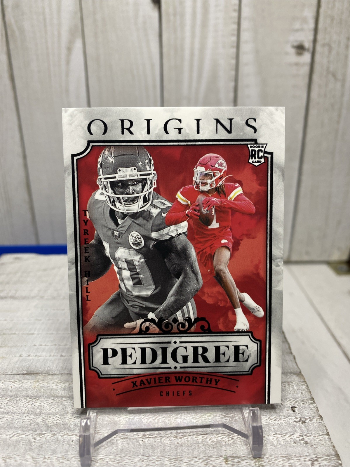 2024 Panini Origins Pedigree Xavier Worthy RC & Tyreek Hill Case Hit Chiefs SSP