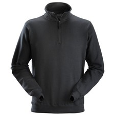 Image of Snickers Workwear 1/2 Zip Sweatshirt Jumper Hoodie Black Blue Grey S - XXXL 2818