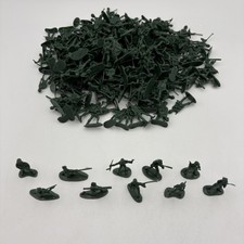 Bulk Lot Of 200 Green Plastic Soldier Army Men 4cm 10 Poses NEW