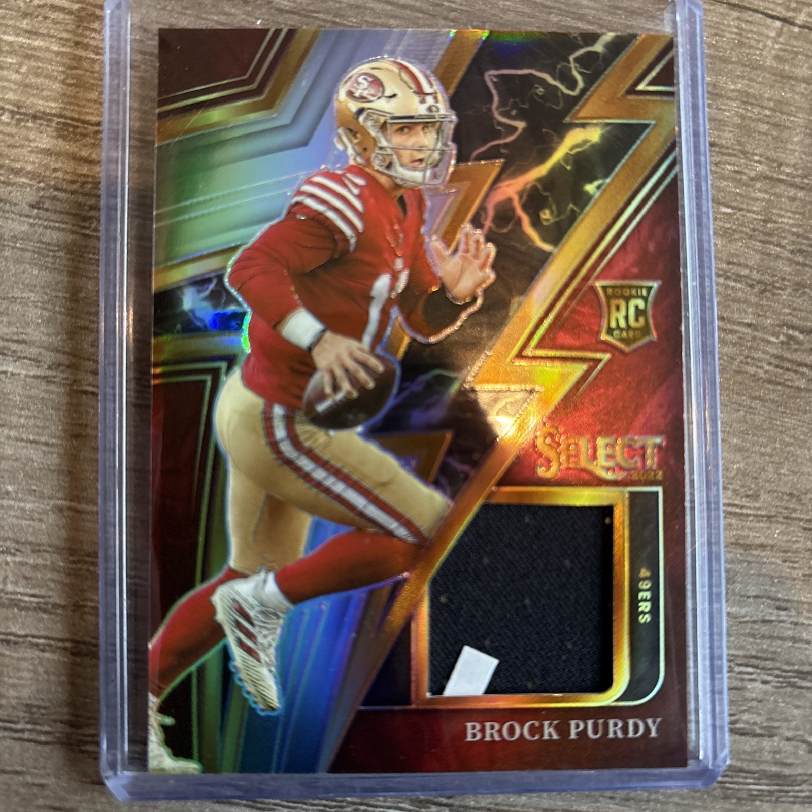 Brock Purdy 2022 Select Sparks Rookie Patch 54/99 – 49ers nfl sf