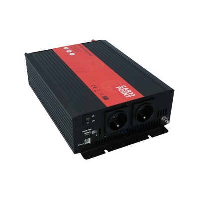 Carpoint Reiner Sinus Spannungswandler 12V>230V 1500W Französische/Belgisch Stec