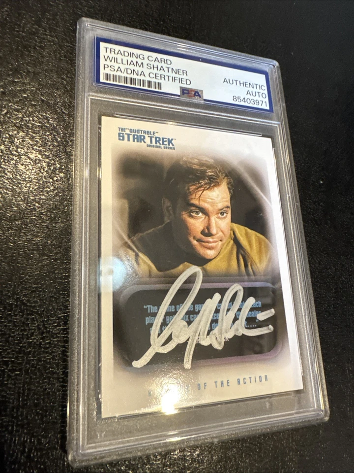 STAR TREK WILLIAM SHATNER PSA CERTIFIED AUTOGRAPH CARD - Image 2 of 4