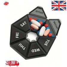 Weekly Daily Pill Box Organiser Tablet Medicine Storage Dispenser 7Day Night Uk