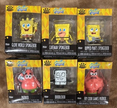 SETO OF 6 Funko Minis Nickelodeon SpongeBob SquarePants Vinyl Figure Retail Box