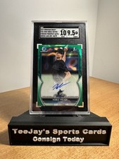 2023 Bowman Draft Sapphire Noble Meyer Chrome Auto Green Refractor /99 SGC 9.5