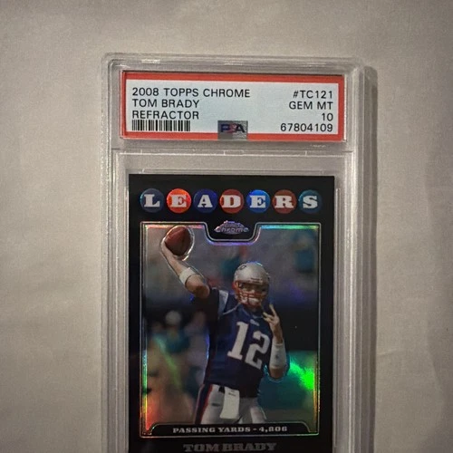 2008 Topps Chrome Gem Mint - Tom Brady #TC121 Refractor