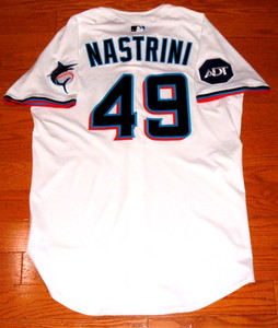 MIAMI MARLINS NICK NASTRINI '25 GAME ISSUED UN WORN JERSEY WHITE SOX UCLA BRUINS