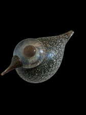 Iitala Finland Oiva Toikka Spotted Crake Glass Bird