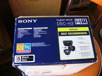 Sony Cyber-shot DSC-H3 8.1MP Digital Camera - Black for sale