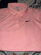 Nike Golf 2025 Tour Texture Vapor Polo Shirt XXL Pink