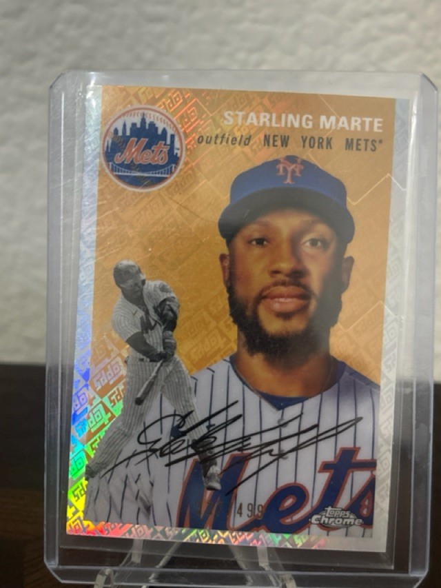 2023 Topps Chrome Platinum Anniversary Topps Refractors #364 Starling Marte /499