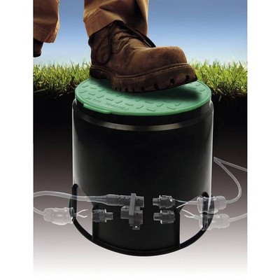 Heitronic 21035 Recessed Floor Outlet Black, Green